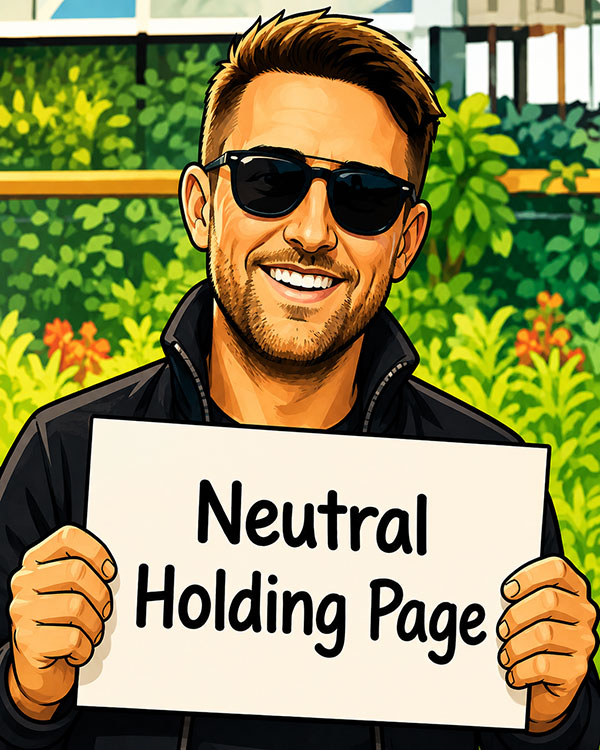 Neutral holding page